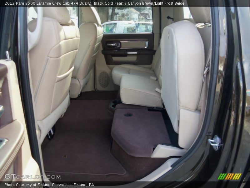 Black Gold Pearl / Canyon Brown/Light Frost Beige 2013 Ram 3500 Laramie Crew Cab 4x4 Dually