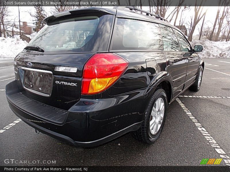 Obsidian Black Pearl / Off Black 2005 Subaru Outback 2.5i Wagon