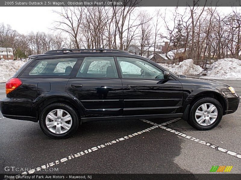 Obsidian Black Pearl / Off Black 2005 Subaru Outback 2.5i Wagon
