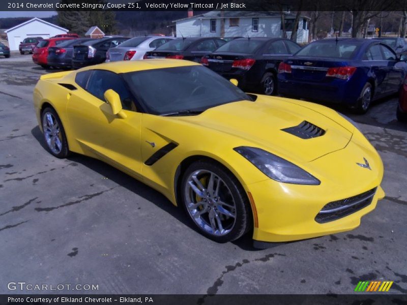 Front 3/4 View of 2014 Corvette Stingray Coupe Z51