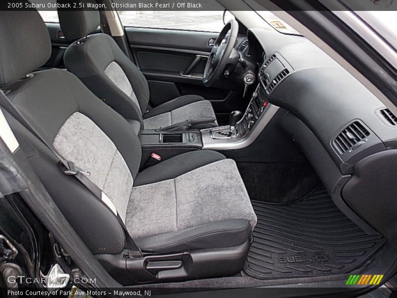 Obsidian Black Pearl / Off Black 2005 Subaru Outback 2.5i Wagon