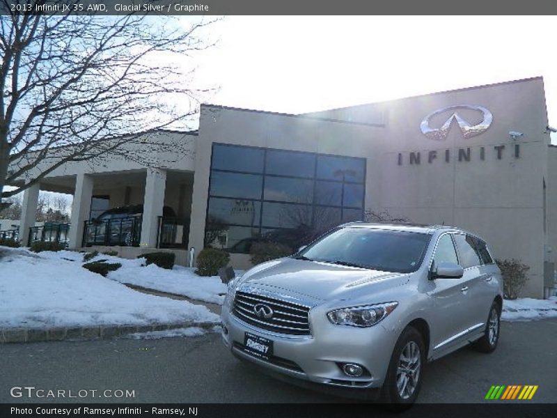 Glacial Silver / Graphite 2013 Infiniti JX 35 AWD