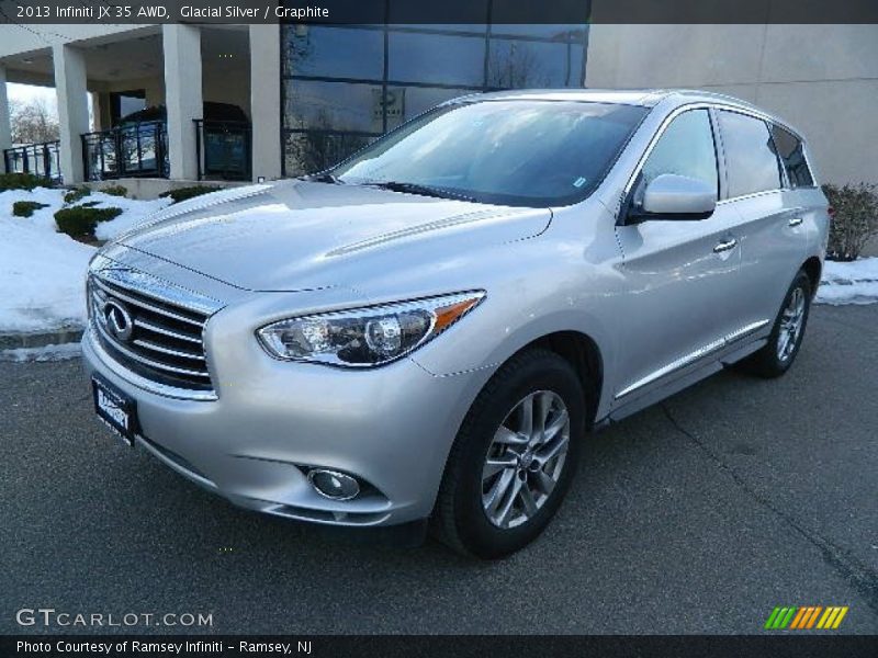 Glacial Silver / Graphite 2013 Infiniti JX 35 AWD