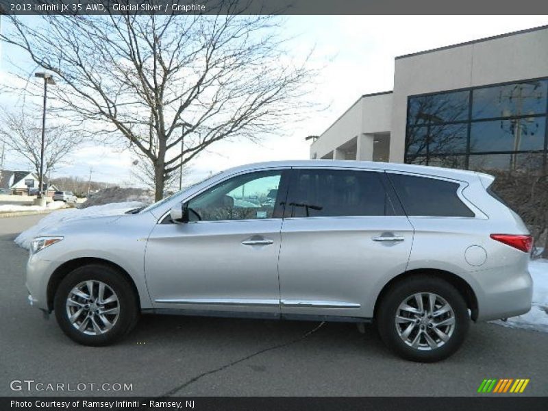 Glacial Silver / Graphite 2013 Infiniti JX 35 AWD