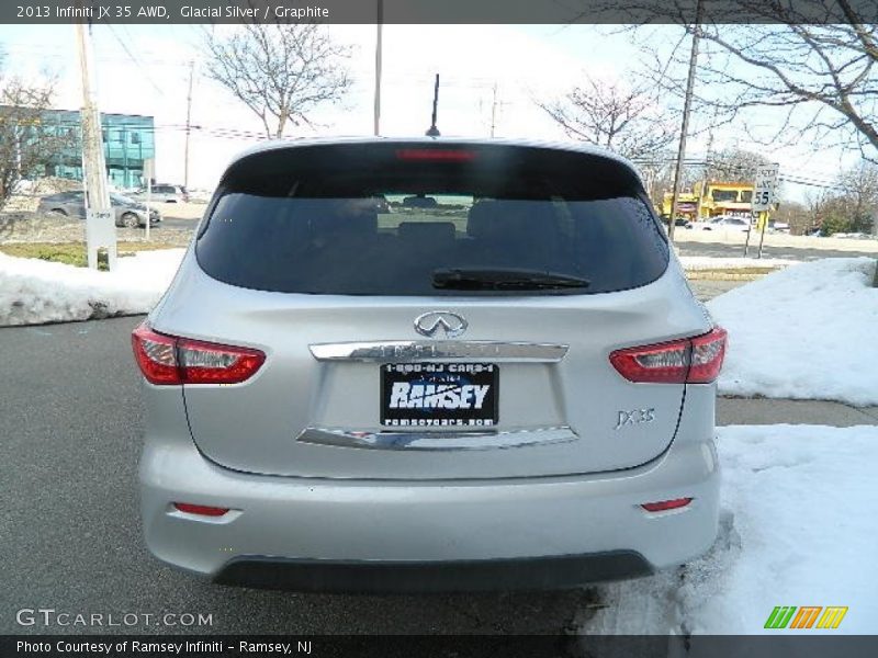 Glacial Silver / Graphite 2013 Infiniti JX 35 AWD
