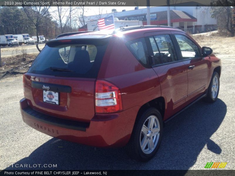 Inferno Red Crystal Pearl / Dark Slate Gray 2010 Jeep Compass Sport