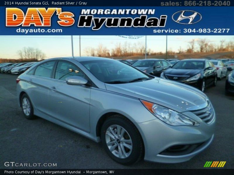Radiant Silver / Gray 2014 Hyundai Sonata GLS