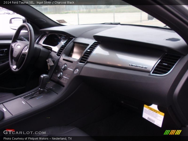 Ingot Silver / Charcoal Black 2014 Ford Taurus SEL