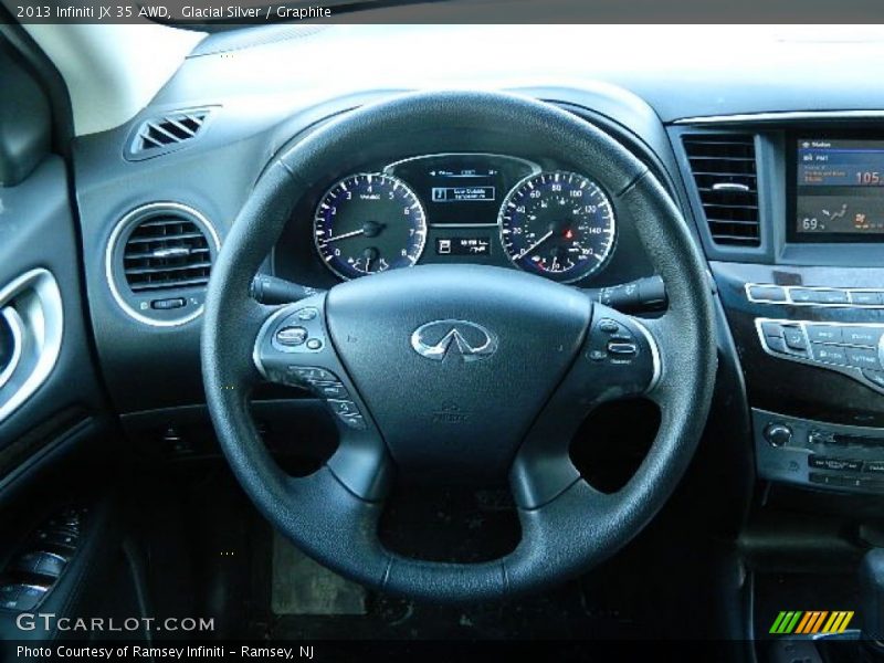 Glacial Silver / Graphite 2013 Infiniti JX 35 AWD