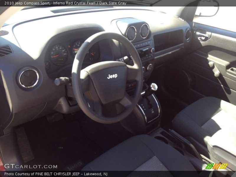 Inferno Red Crystal Pearl / Dark Slate Gray 2010 Jeep Compass Sport