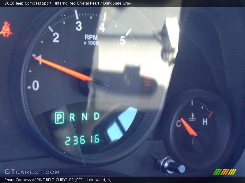 Inferno Red Crystal Pearl / Dark Slate Gray 2010 Jeep Compass Sport