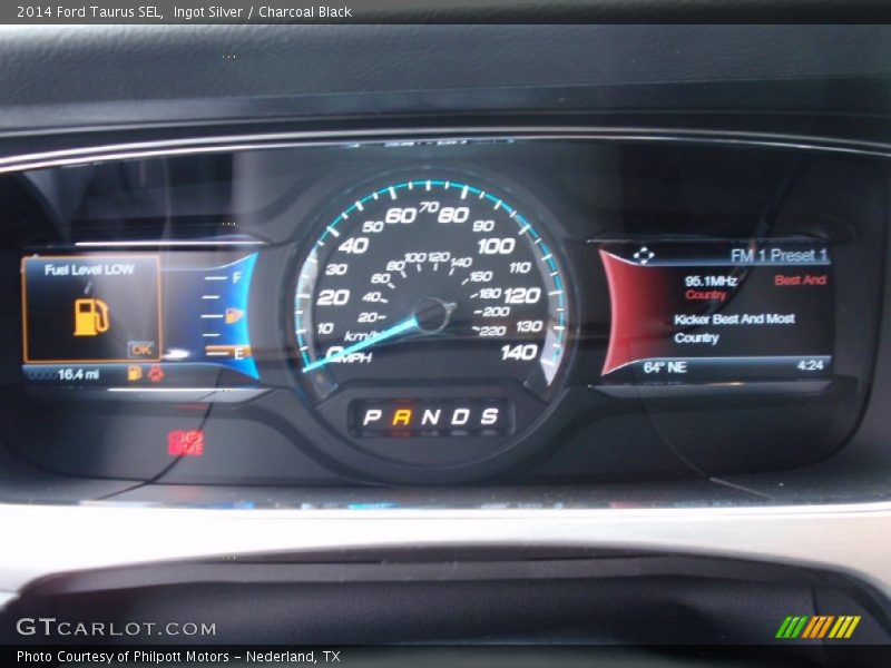 Ingot Silver / Charcoal Black 2014 Ford Taurus SEL