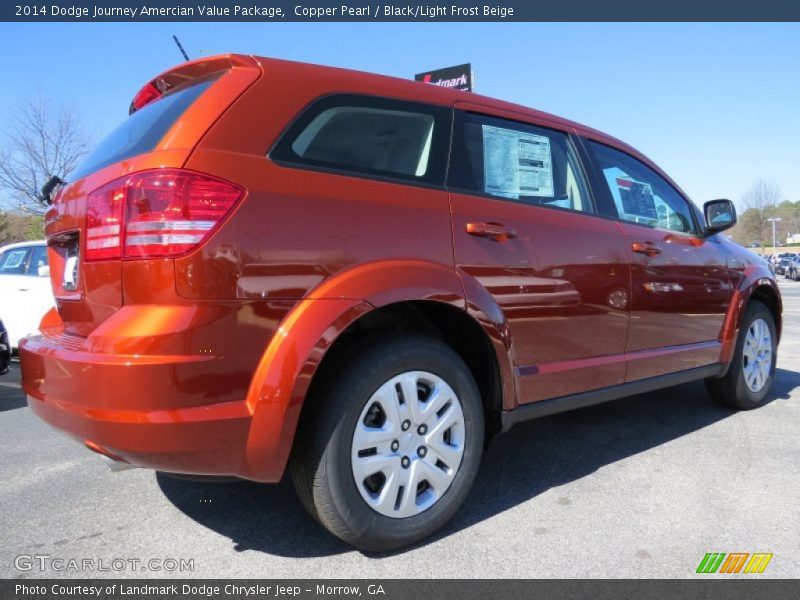 Copper Pearl / Black/Light Frost Beige 2014 Dodge Journey Amercian Value Package