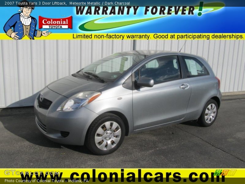 Meteorite Metallic / Dark Charcoal 2007 Toyota Yaris 3 Door Liftback