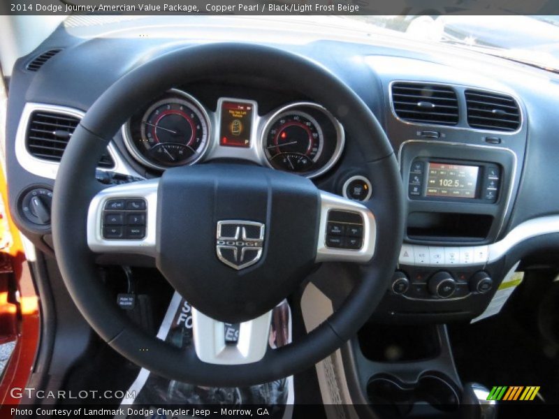 Copper Pearl / Black/Light Frost Beige 2014 Dodge Journey Amercian Value Package