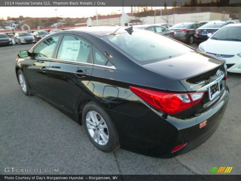 Phantom Black Metallic / Gray 2014 Hyundai Sonata GLS