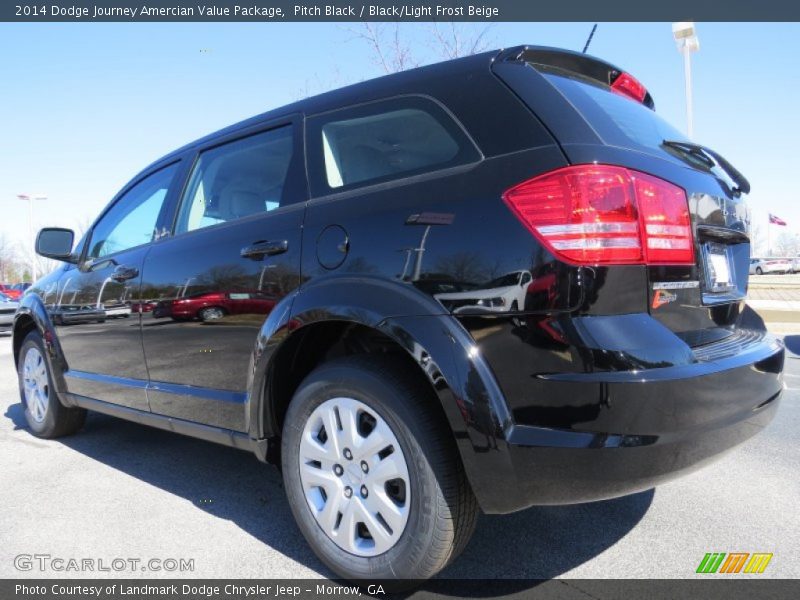 Pitch Black / Black/Light Frost Beige 2014 Dodge Journey Amercian Value Package