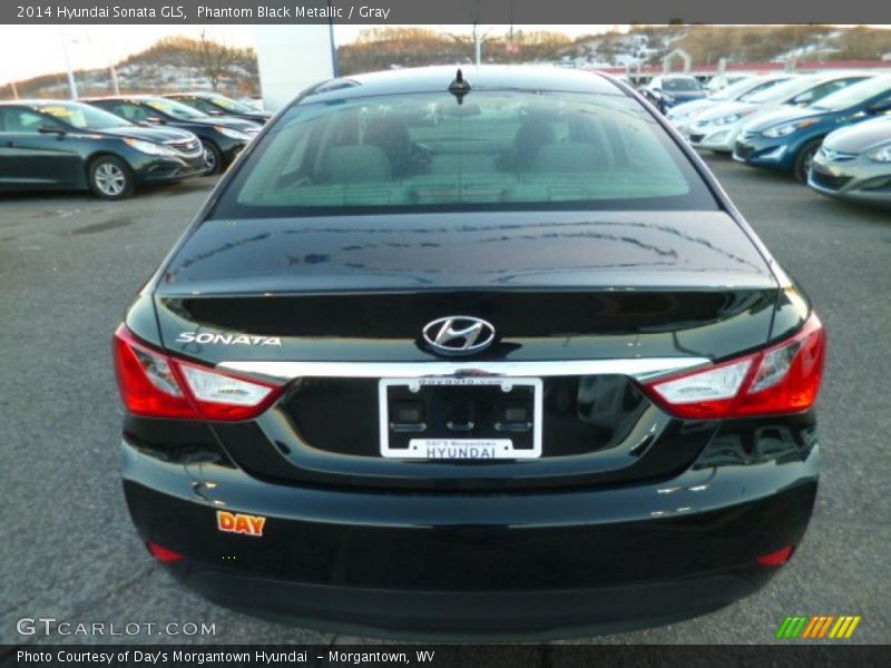 Phantom Black Metallic / Gray 2014 Hyundai Sonata GLS