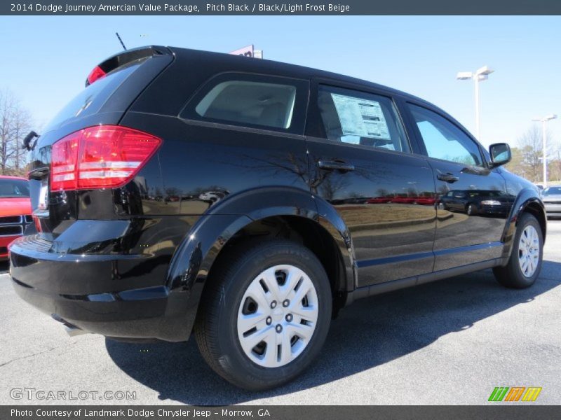 Pitch Black / Black/Light Frost Beige 2014 Dodge Journey Amercian Value Package