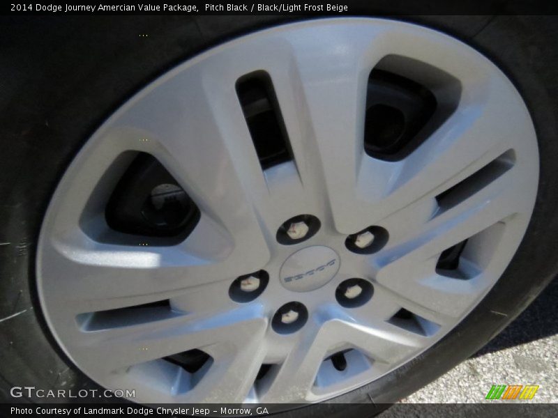 Pitch Black / Black/Light Frost Beige 2014 Dodge Journey Amercian Value Package