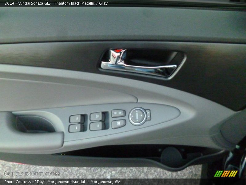 Phantom Black Metallic / Gray 2014 Hyundai Sonata GLS