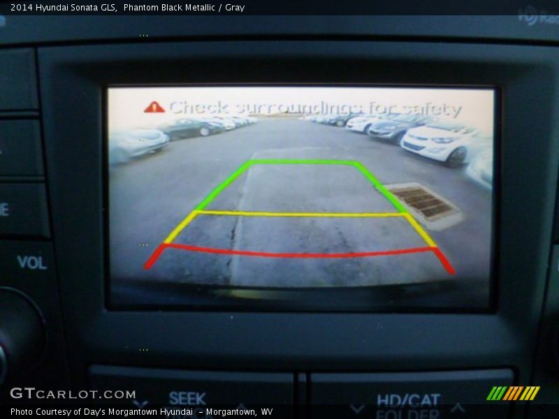 Phantom Black Metallic / Gray 2014 Hyundai Sonata GLS