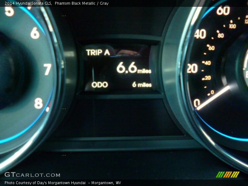 Phantom Black Metallic / Gray 2014 Hyundai Sonata GLS