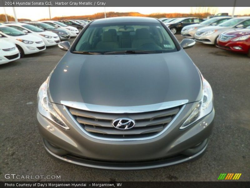 Harbor Gray Metallic / Gray 2014 Hyundai Sonata GLS