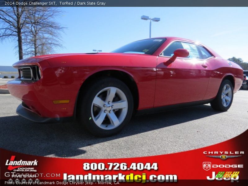 TorRed / Dark Slate Gray 2014 Dodge Challenger SXT