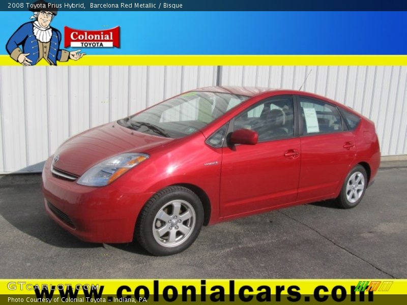 Barcelona Red Metallic / Bisque 2008 Toyota Prius Hybrid