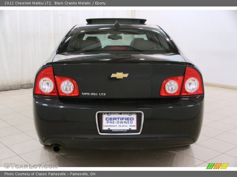 Black Granite Metallic / Ebony 2012 Chevrolet Malibu LTZ