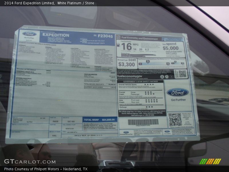 White Platinum / Stone 2014 Ford Expedition Limited