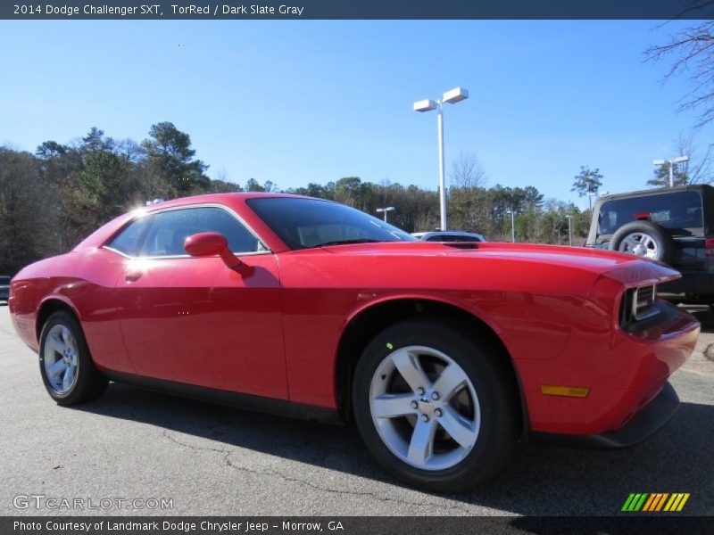 TorRed / Dark Slate Gray 2014 Dodge Challenger SXT