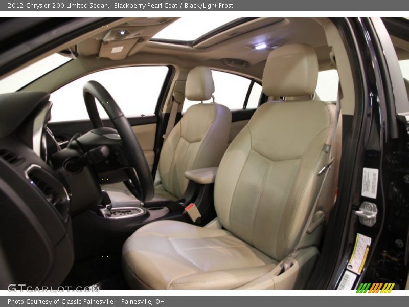 Blackberry Pearl Coat / Black/Light Frost 2012 Chrysler 200 Limited Sedan