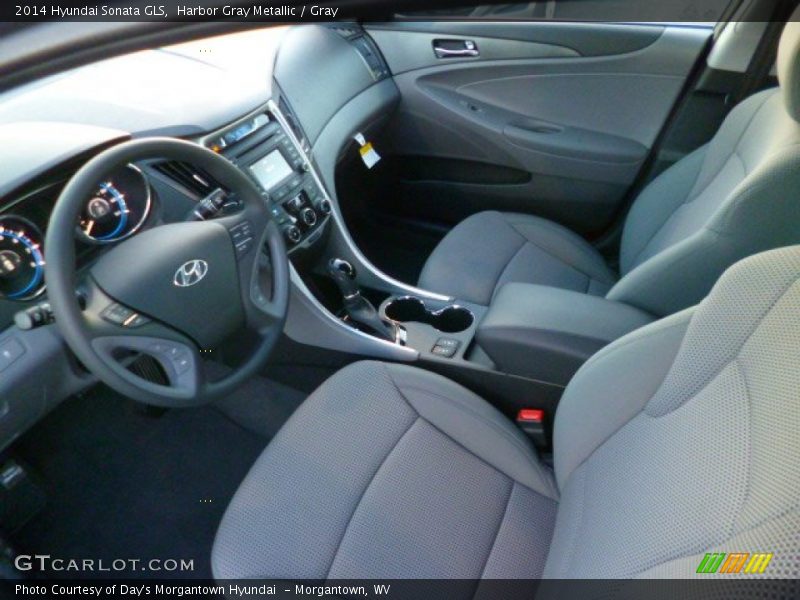 Harbor Gray Metallic / Gray 2014 Hyundai Sonata GLS