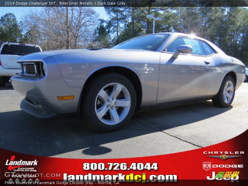 Billet Silver Metallic / Dark Slate Gray 2014 Dodge Challenger SXT