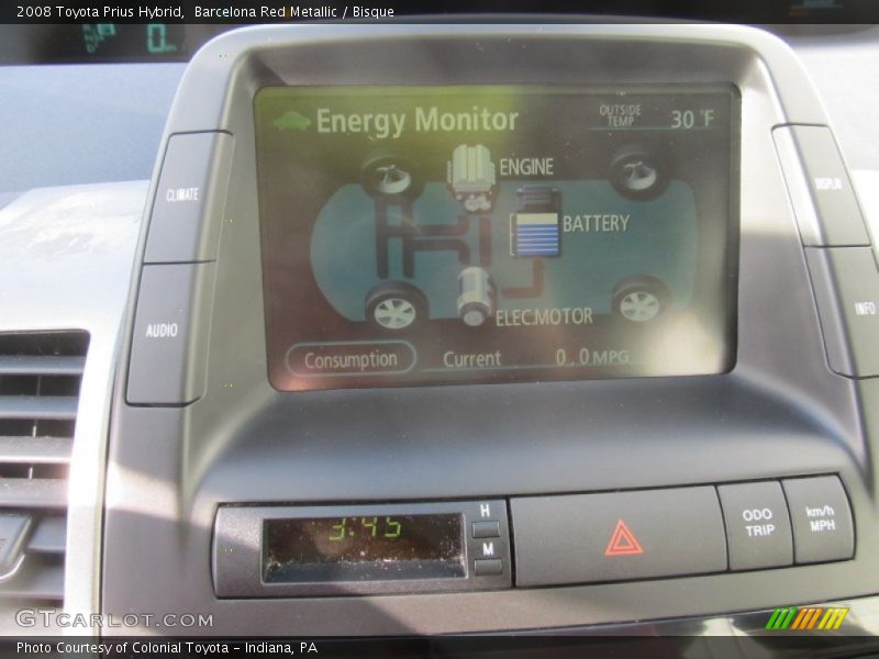Barcelona Red Metallic / Bisque 2008 Toyota Prius Hybrid