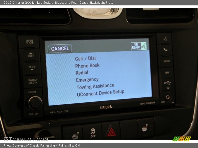 Blackberry Pearl Coat / Black/Light Frost 2012 Chrysler 200 Limited Sedan