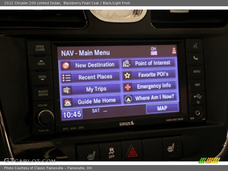 Blackberry Pearl Coat / Black/Light Frost 2012 Chrysler 200 Limited Sedan