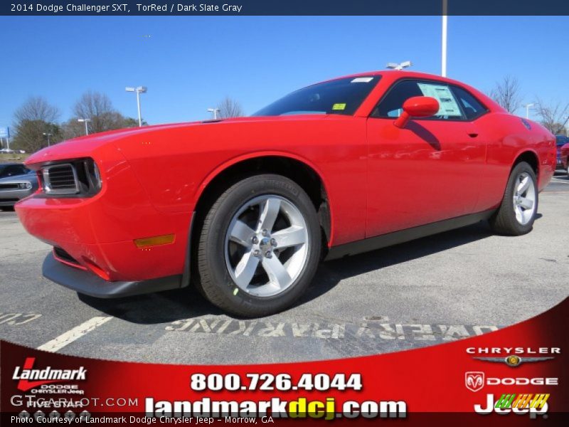 TorRed / Dark Slate Gray 2014 Dodge Challenger SXT