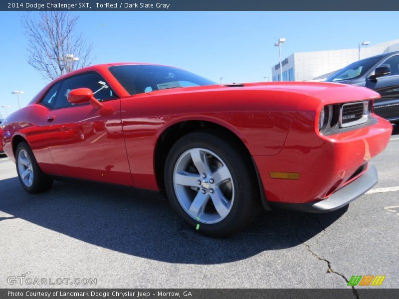 TorRed / Dark Slate Gray 2014 Dodge Challenger SXT