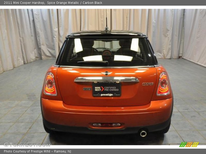 Spice Orange Metallic / Carbon Black 2011 Mini Cooper Hardtop