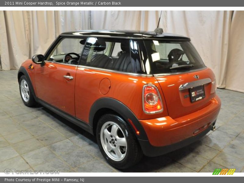 Spice Orange Metallic / Carbon Black 2011 Mini Cooper Hardtop