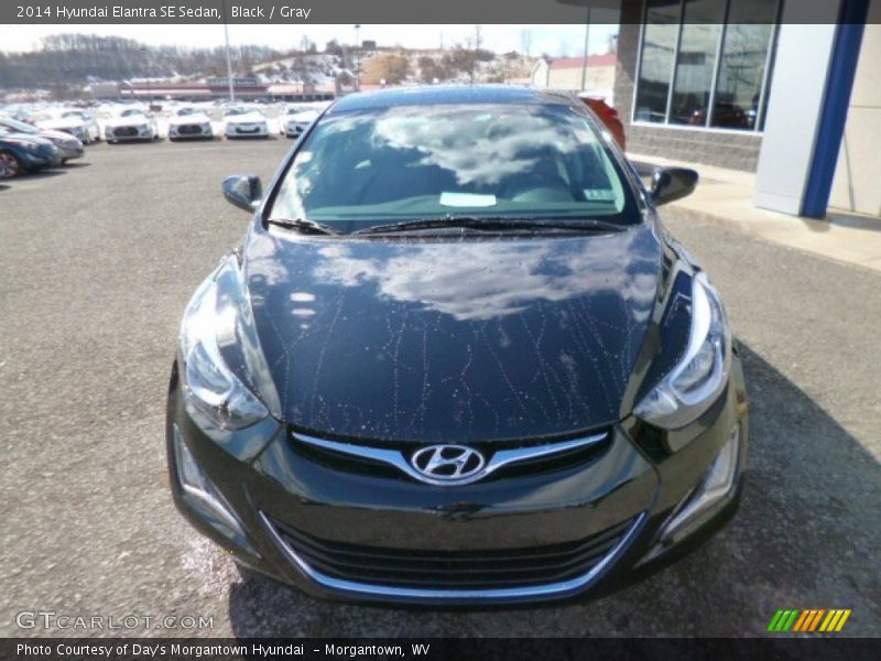 Black / Gray 2014 Hyundai Elantra SE Sedan