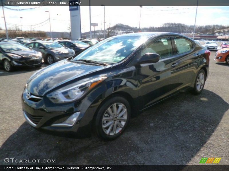 Black / Gray 2014 Hyundai Elantra SE Sedan