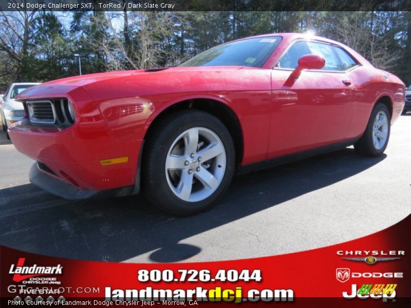 TorRed / Dark Slate Gray 2014 Dodge Challenger SXT