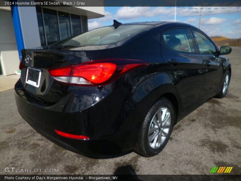 Black / Gray 2014 Hyundai Elantra SE Sedan