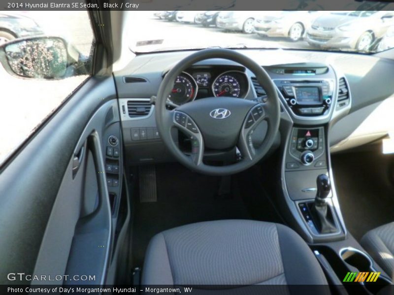 Black / Gray 2014 Hyundai Elantra SE Sedan