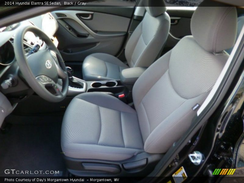 Black / Gray 2014 Hyundai Elantra SE Sedan