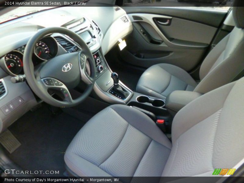 Black / Gray 2014 Hyundai Elantra SE Sedan